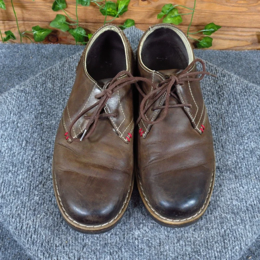 Original Penguin Willie Mens Oxford Shoes Size 8 Dress Work Brown Leather